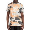 Alpha Industries Basic T-Shirt Camo tričko pánske orange grey camo Farba: oranžová, Veľkosť: M Alpha Industries Basic T-Shirt Camo tričko pánske orange grey camo Farba: oranžová, Veľkosť: M