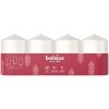 Sviečky Bolsius Pillar Advent, biele, 60x40 mm, bal. 4 ks Sviečky Bolsius Pillar Advent, biele, 60x40 mm, bal. 4 ks