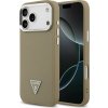 Kryt Guess Case iPhone 17 Pro s MagSafe Guhmp17Lpgtspsw (Grained Pu Triangle Logo) Brown Kryt Guess Case iPhone 17 Pro s MagSafe Guhmp17Lpgtspsw (Grained Pu Triangle Logo) Brown