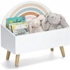 Úložný box na hračky, truhlica na nožičkách RAINBOW Úložný box na hračky, truhlica na nožičkách RAINBOW