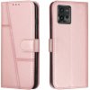 Peňaženkové kožené puzdro Calf Texture na Motorola Moto G72 - Rose Gold Peňaženkové kožené puzdro Calf Texture na Motorola Moto G72 - Rose Gold