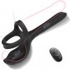 SuperLove Double Penetration 3in1 Vibrating Cock Ring & Testicles Stimulator with Remote Black SuperLove Double Penetration 3in1 Vibrating Cock Ring & Testicles Stimulator with Remote Black