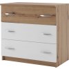 VerDesign, BEKIM komoda so zásuvkami, dub Artisan/biela LTD VerDesign, BEKIM komoda so zásuvkami, dub Artisan/biela LTD