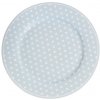 Pastelovo modrý retro porcelánový dezertný tanier s bodkovaným bielym dekorom o priemere 20 cm Isabelle Rose 35873 Pastelovo modrý retro porcelánový dezertný tanier s bodkovaným bielym dekorom o priemere 20 cm Isabelle Rose 35873