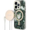Guess Set iPhone 14 Pro Max s MagSafe Gubpp14Xhjeacsa (Bundle Pack / Case + Charger / Img Jungle) Gold Kaki Guess Set iPhone 14 Pro Max s MagSafe Gubpp14Xhjeacsa (Bundle Pack / Case + Charger / Img Jungle) Gold Kaki