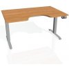Hobis Pracovný stôl Motion Ergo, PO, 2S, 140x70,5-120,5x90 cm, jelša/sivá Hobis Pracovný stôl Motion Ergo, PO, 2S, 140x70,5-120,5x90 cm, jelša/sivá