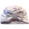 Čiapka / turban pre bábätko biely s mašľou, veľ. 6-8 mesiacov Čiapka / turban pre bábätko biely s mašľou, veľ. 6-8 mesiacov
