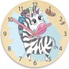 ModernClock Detské nástenné hodiny Ami Zebra 30 cm viacfarebné II ModernClock Detské nástenné hodiny Ami Zebra 30 cm viacfarebné II