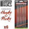 Green Stuff World 6x Hook and Pick tool Set (Green Stuff World) Green Stuff World 6x Hook and Pick tool Set (Green Stuff World)