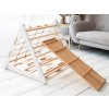 Woodisio Montessori Piklerovej triangel trojstranný MATEO buk Farba: Biela - Transparentný lak, Variant: Triangel Woodisio Montessori Piklerovej triangel trojstranný MATEO buk Farba: Biela - Transparentný lak, Variant: Triangel