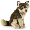Rappa Plyšový vlk sediaci 28 cm ECO-FRIENDLY - Rappa Plyšový vlk sediaci 28 cm ECO-FRIENDLY -
