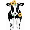 Krava so slnečnicami, 40 × 50 cm, bez rámu a bez napnutia plátna 6055480 Krava so slnečnicami, 40 × 50 cm, bez rámu a bez napnutia plátna 6055480