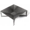 Prenosné ohnisko 80 x 80 cm kovové - surové Prenosné ohnisko 80 x 80 cm kovové - surové
