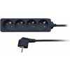 Solight PP28 3m 4 zásuvky černý Solight PP28 3m 4 zásuvky černý