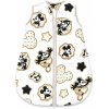 Spací vak, bavlna, celoročná na zips 74 cm, Myška Retro - biela s potlačou Baby Nellys Spací vak, bavlna, celoročná na zips 74 cm, Myška Retro - biela s potlačou Baby Nellys