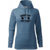 Shut up and squat - Mikina dámská Cape s kapucí - S ( Denim ) Shut up and squat - Mikina dámská Cape s kapucí - S ( Denim )