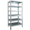 Skrutkovaný regál Biedrax 45 x 150 x 200 cm, pozinkovaný - 6 políc Skrutkovaný regál Biedrax 45 x 150 x 200 cm, pozinkovaný - 6 políc