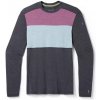 SMARTWOOL Pánske tričko M CLASSIC THERMAL MERINO BASE LAYER COLORBLOCK CREW BOXED charcoal/argyle/purple - sivá/modrá/fialová Veľkosť: L SMARTWOOL Pánske tričko M CLASSIC THERMAL MERINO BASE LAYER COLORBLOCK CREW BOXED charcoal/argyle/purple - sivá/modrá/fialová Veľkosť: L