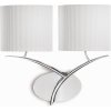 Mantra Eve nástenná lampa 2x20 W biela-chrómová 1135 Mantra Eve nástenná lampa 2x20 W biela-chrómová 1135