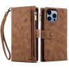 VSETKONAMOBIL 86023 RFID Peňaženkové puzdro pre Apple iPhone 16 Pro hnedé VSETKONAMOBIL 86023 RFID Peňaženkové puzdro pre Apple iPhone 16 Pro hnedé