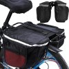 Taška na bicykel na zadný nosič dvojitá čierna brašna 25l Taška na bicykel na zadný nosič dvojitá čierna brašna 25l