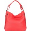 Made In Italy kožená kabelka na rameno 390 červená