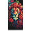 Vymalujsisam.sk Maľovanie podľa čísiel - Lev v kvetoch Veľkosť: 40x80cm, Rám: Bez rámu, iba zrolované plátno Vymalujsisam.sk Maľovanie podľa čísiel - Lev v kvetoch Veľkosť: 40x80cm, Rám: Bez rámu, iba zrolované plátno