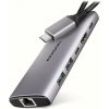 AXAGON multi USB-C 6v1 húb / HMC-6G2L / USB 3.2 Gen2 / 1x PD 100W / 1x USB-C / 2x USB-A / HDMI / 1x GLAN / 15cm AXAGON multi USB-C 6v1 húb / HMC-6G2L / USB 3.2 Gen2 / 1x PD 100W / 1x USB-C / 2x USB-A / HDMI / 1x GLAN / 15cm