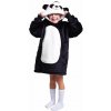 Noxxiez Hrejivá televízna mikinová deka s kapucňou Panda