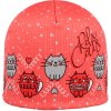 RDX dievčenská čiapka Picowinter s fleesom Cats Oranžová