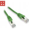 Lynx CS LX-FTP5E-0010-GREEN FTP patch Cat5e PVC CCA 0,1m zelený 10ks Lynx CS LX-FTP5E-0010-GREEN FTP patch Cat5e PVC CCA 0,1m zelený 10ks