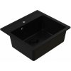 Ruvetti Ditto granitový drez 56x51 cm čierna 3001D_FB60_W Ruvetti Ditto granitový drez 56x51 cm čierna 3001D_FB60_W