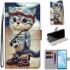 Peňaženkové kožené puzdro DRAWING na Xiaomi Mi 10T Lite 5G - Leather Shoes Cat Peňaženkové kožené puzdro DRAWING na Xiaomi Mi 10T Lite 5G - Leather Shoes Cat