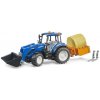 BRUDER 2187 Traktor New Holland T5.120 s čelným nakladačom, sklápacím boxom a vidlami BRUDER 2187 Traktor New Holland T5.120 s čelným nakladačom, sklápacím boxom a vidlami
