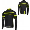 Pánsky cyklistický dres s dlhým rukávom Etape Comfort 2.0 čierna/žltá fluo - XXL Pánsky cyklistický dres s dlhým rukávom Etape Comfort 2.0 čierna/žltá fluo - XXL