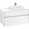 Villeroy & Boch Collaro - Umývadlová skrinka, 100x55x50 cm, 2 zásuvky, Glossy White C01500DH Villeroy & Boch Collaro - Umývadlová skrinka, 100x55x50 cm, 2 zásuvky, Glossy White C01500DH