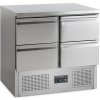 Chladicí saladeta s pracovní deskou a šuplíky | TEFCOLD SA 914 Chladicí saladeta s pracovní deskou a šuplíky | TEFCOLD SA 914