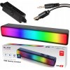 GŁOŚNIKI KOMPUTEROWE 2.0 REPRODUKTORY K POČÍTAČU SOUNDBAR HERNÝ LED RGB FARBY USB 5V GŁOŚNIKI KOMPUTEROWE 2.0 REPRODUKTORY K POČÍTAČU SOUNDBAR HERNÝ LED RGB FARBY USB 5V