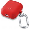 Ochranný kryt s karabinou Cellularline Bounce pro Apple AirPods 1 & 2, červený BOUNCEAIRPODSR Ochranný kryt s karabinou Cellularline Bounce pro Apple AirPods 1 & 2, červený BOUNCEAIRPODSR