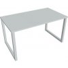 Pracovný stôl UNI O, 140x75,5x80 cm, sivá/sivá Pracovný stôl UNI O, 140x75,5x80 cm, sivá/sivá