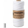 Manumi Macramé priadza stáčaná 3mm biela - 1 ks Manumi Macramé priadza stáčaná 3mm biela - 1 ks