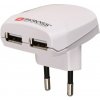 SKROSS Euro USB nabíjací adaptér, 2400mA, 2x USB výstup DC10