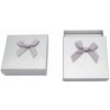 Mareb darčeková krabička na šperky s mašľou 9 × 9 cmšedá