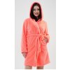 Vienetta krátky s kapucňou Grepfruit ružová