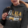 Mikina s potlačou LADA 2103 VB - POLÍCIA Dámsky Čierna L Mikina s potlačou LADA 2103 VB - POLÍCIA Dámsky Čierna L