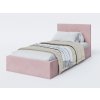 Wilsondo Čalúnená jednolôžková posteľ s úložným priestorom Ingrit 90x200 - ružová Wilsondo Čalúnená jednolôžková posteľ s úložným priestorom Ingrit 90x200 - ružová