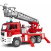 Bruder 2771 Nákladné auto MAN požiarne rebrík + maják Bruder 2771 Nákladné auto MAN požiarne rebrík + maják