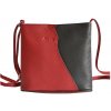 Malá červeno-čierna kožená crossbody kabelka Mercucio Malá červeno-čierna kožená crossbody kabelka Mercucio