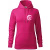 Volejbal lopta prso - Mikina dámská Cape s kapucí - 2XL ( Purpurová ) Volejbal lopta prso - Mikina dámská Cape s kapucí - 2XL ( Purpurová )