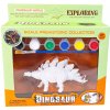 Dinosaurus na vymaľovanie s farbami Typ: 8 Dinosaurus na vymaľovanie s farbami Typ: 8